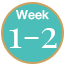 Calendar with week 1-2 highlighted