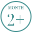 Text indicating 'Month 2+' on a white background
