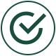Green check mark icon