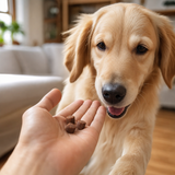 Feeding MoveGuard Growth chews to a large breed puppy
