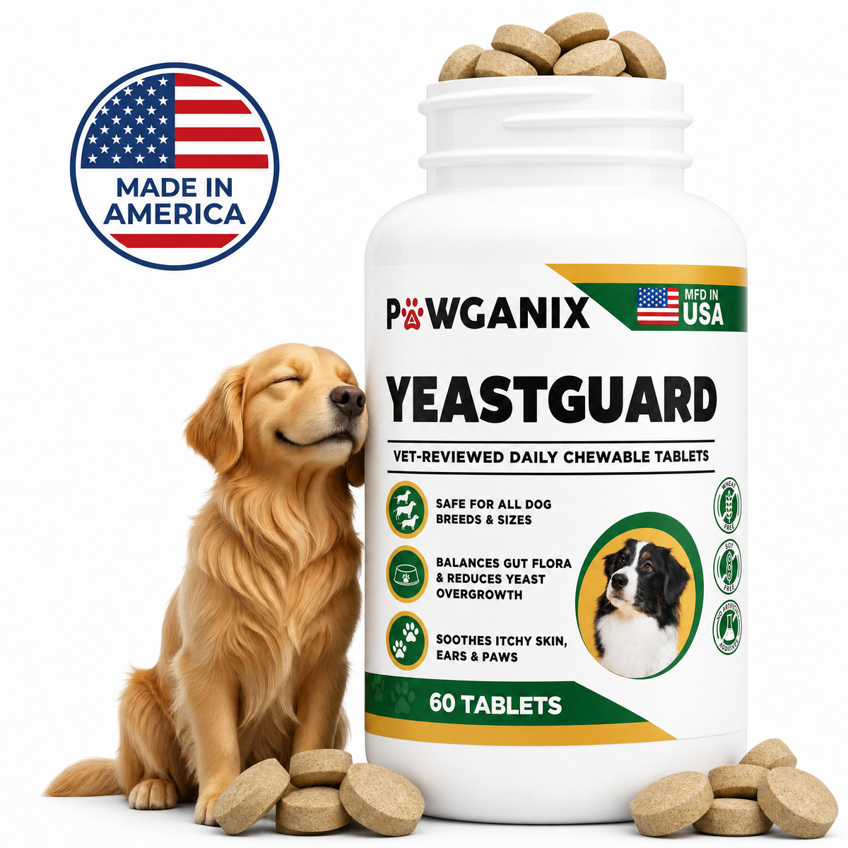 glutathione patch for dogs YeastGuard Skin & Coat Supplement MOT-C