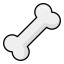 Simple bone shape icon