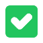 Green check mark icon
