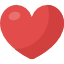 Heart-shaped emoji on a white background