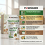 Pawganix pet health product packaging with text on a blurred indoor background