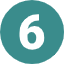 Number 6 on a white background
