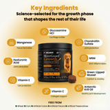 A comparison chart showing why Pawganix MoveGuard Growth outperforms standard joint supplements, checking off advanced features like targeted age windows, New Zealand Green-Lipped Mussel, and premium Krill Oil.