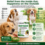 Before and after dog skin results with YeastGuard key ingredients