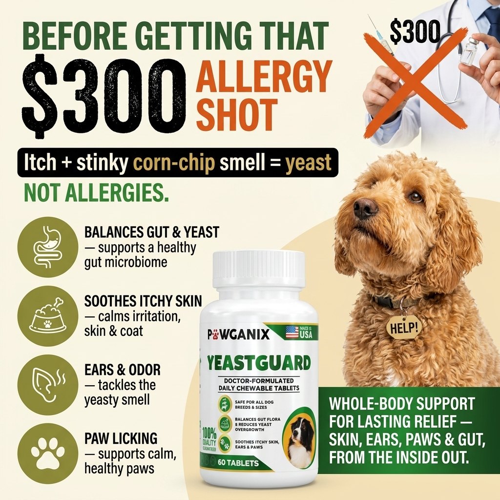 YeastGuard benefits — itch relief, healthy skin, gut balance for dogs
