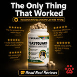 The only thing that worked: five star reviews, bottle open with chewable tablets
