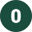 Green circle with a white dot in the center