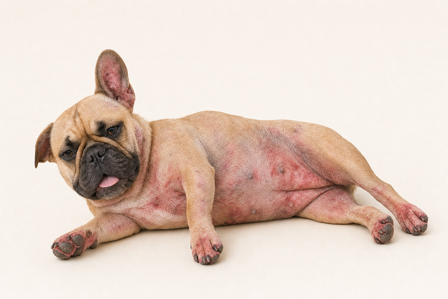 Dog skin on Day 1, before the reset