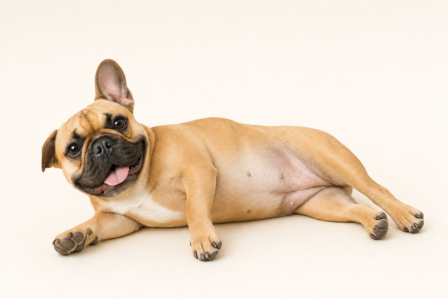 Dog with clear, comfortable skin at Day 60