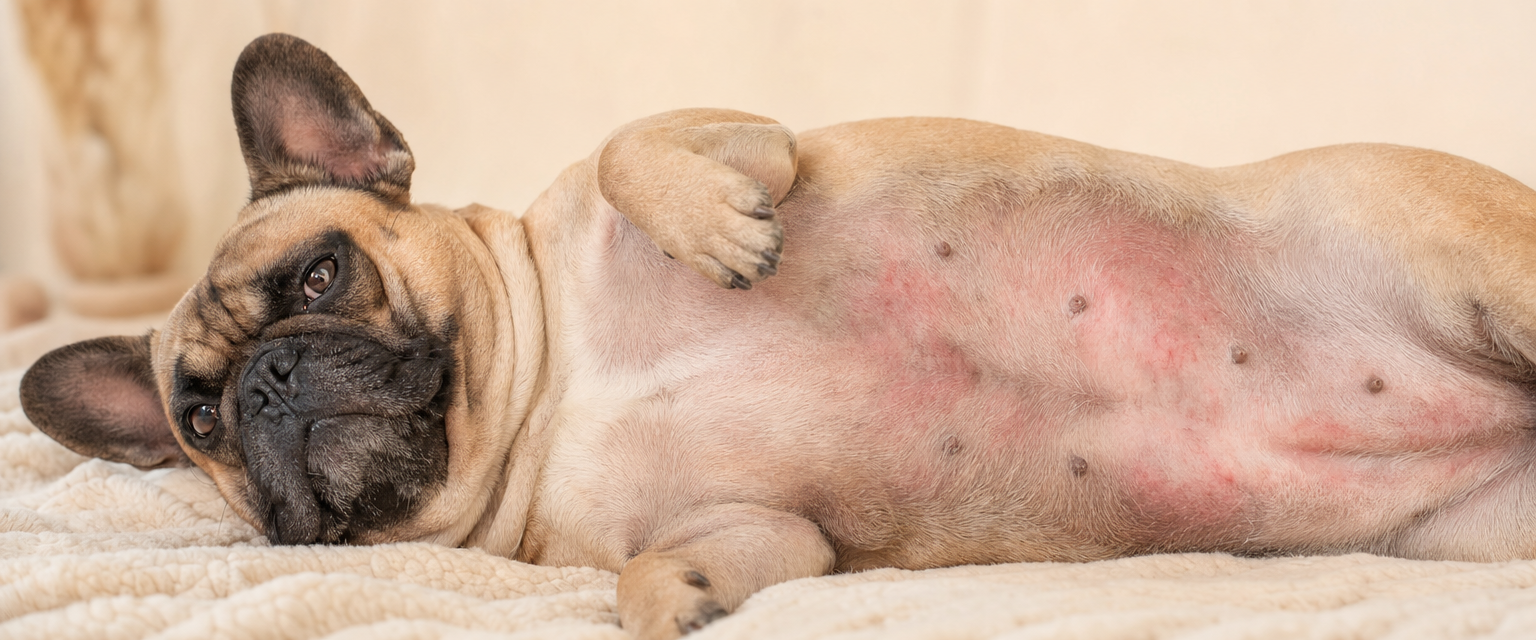 Dog with itchy skin
