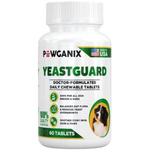 YeastGuard chewable tablets for gut health in dogs